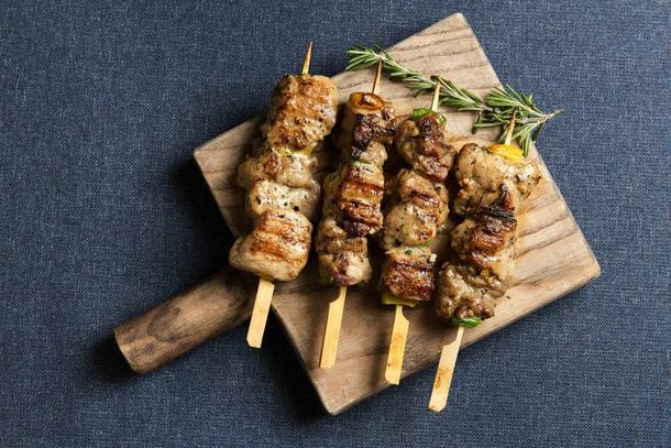 Мини шашлычок из свинины