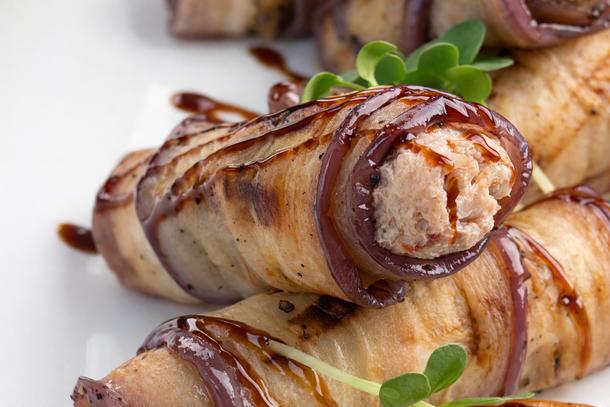 Рулетики из баклажан Рулетики из баклажан